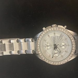 Fossil chrome watch